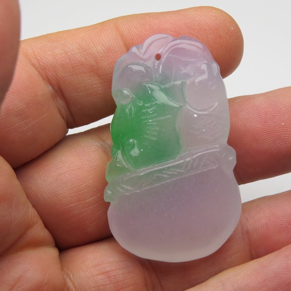 Jade Hand Made Carved Pendant